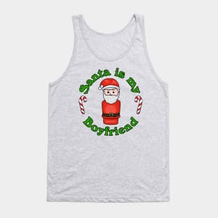 Little Santa Is My Boyfriend Tank Top